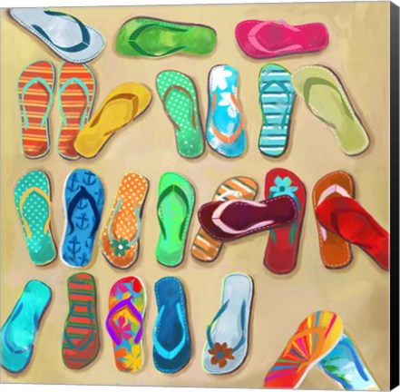 Framed Flip Flops I Print