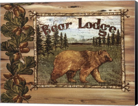 Framed Forest Collage I Print