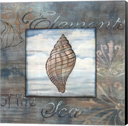 Framed Elements of the Sea I Print