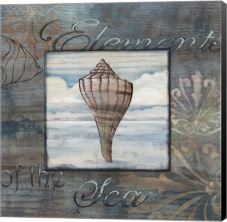 Framed Elements of the Sea III Print