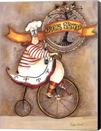 Framed Paris Bistro I Print