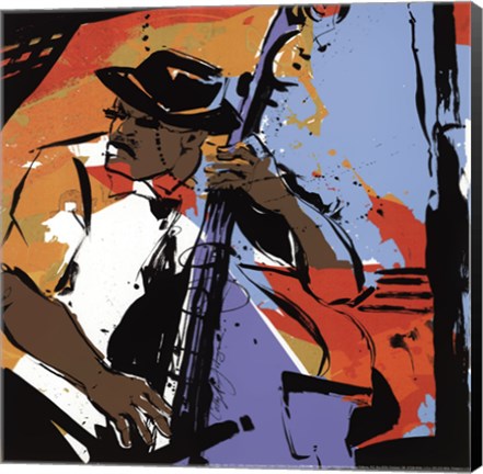 Framed Jazz Man - mini Print