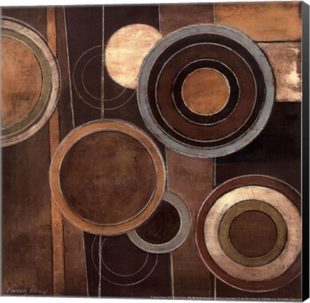 Framed Abstract Circles II Print