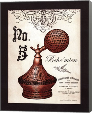 Framed French Perfume 5 - mini Print