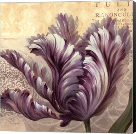 Framed Purple Garden II - mini Print