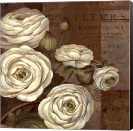 Framed Patina Ranunculus - mini Print
