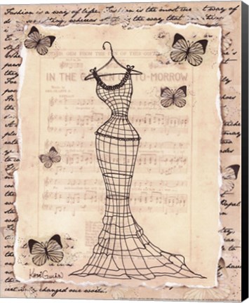 Framed Wire Dress I - mini Print
