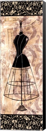 Framed Dress Form Panel II - mini Print