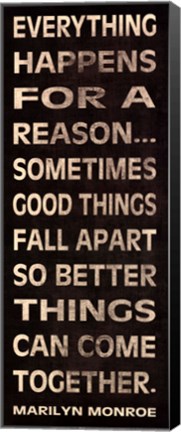 Framed Everything Happens Print