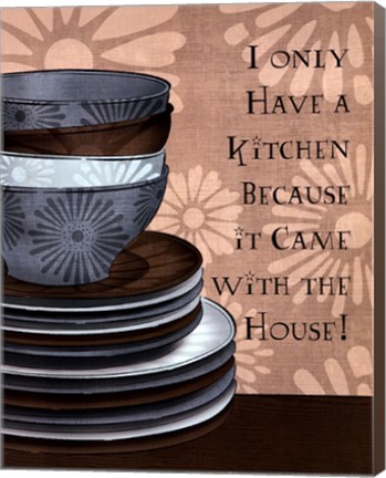 Framed In the Kitchen II Print