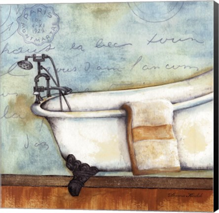 Framed Relax Bath Print