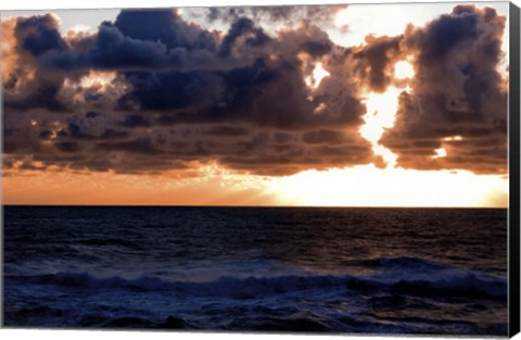 Framed Depoe Bay Sunset II Print
