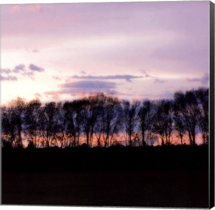 Framed Winter Sunset Square II Print