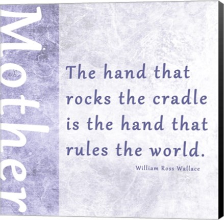 Framed Hand that Rocks the Cradle Print
