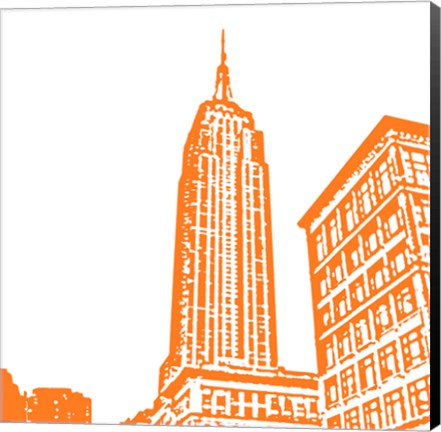 Framed Orange Empire Print