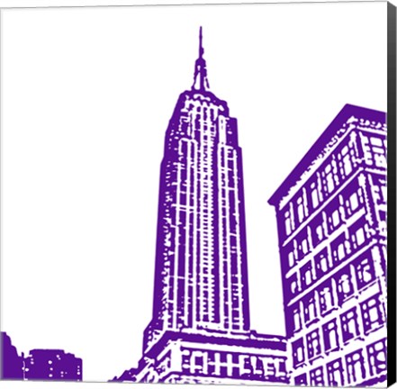 Framed Purple Empire Print