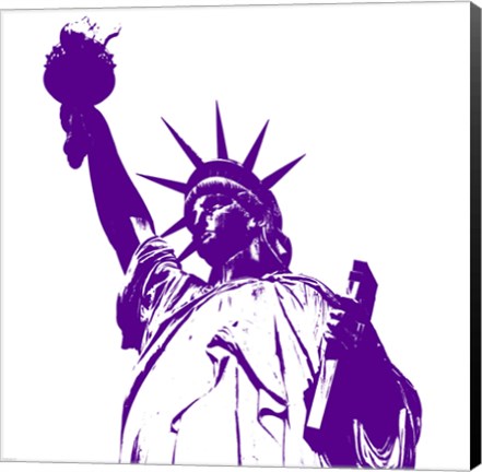 Framed Liberty in Purple Print