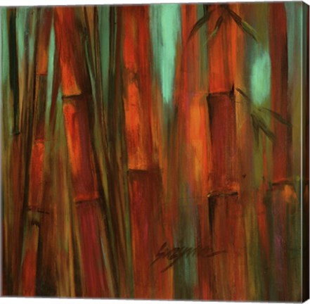 Framed Sunset Bamboo II Print