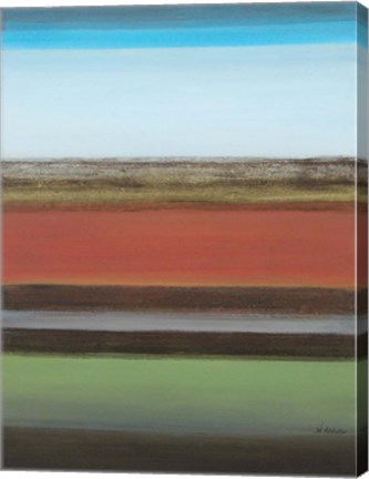 Framed Peaceful Green II Print