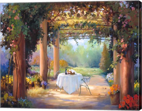 Framed Vino al Fresco Print