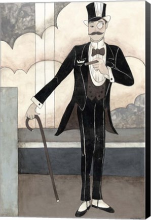 Framed Art Deco Gentleman Print