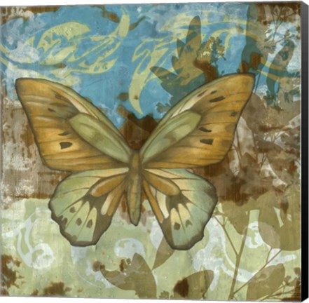 Framed Rustic Butterfly I Print