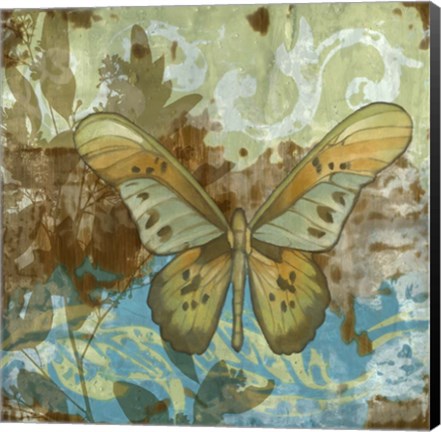 Framed Rustic Butterfly II Print