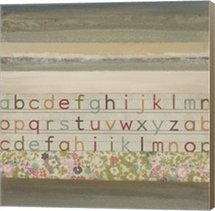 Framed Alphabet I Print