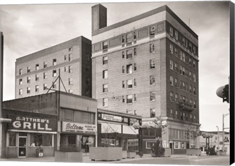 Framed O. Henry Hotel, Greensboro, Guilford County, NC Print