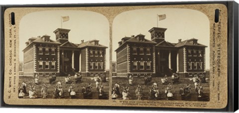 Framed White Oak Cotton Mill School. Greensboro, N.C Print