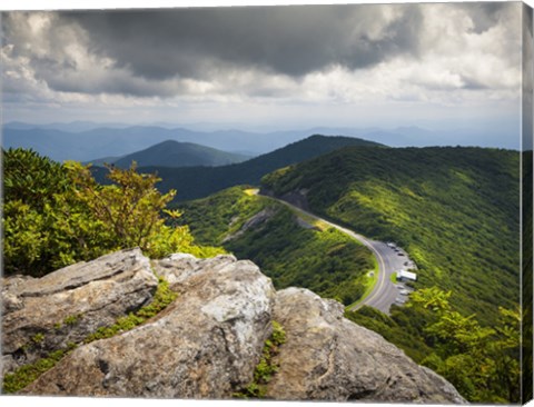 Framed Blue Ridge Parkway Craggy Gardens Scenic Mountains Asheville NC Print