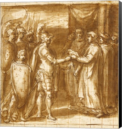 Framed Scene from the History of the Farnese Family Print