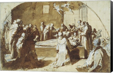Framed Deaths of the Blessed Ugoccione and Sostegno Print