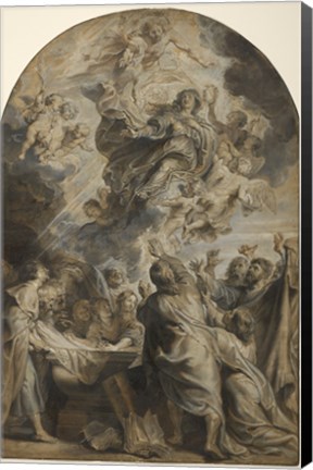 Framed Assumption of the Virgin Print