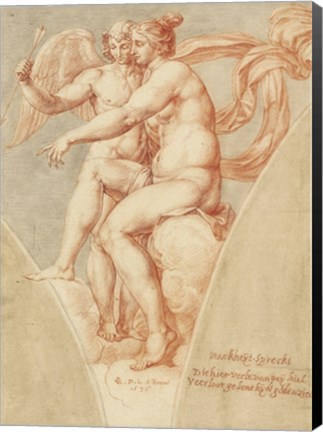 Framed Venus and Cupid after Raphael Print