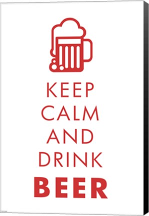 Framed Keep Calm and Drink Beer Print