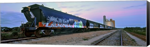 Framed Tagged Train Print