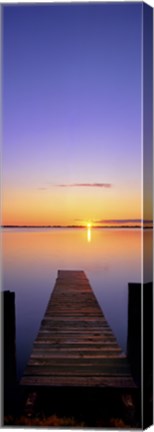 Framed Lake Charm Vert Print