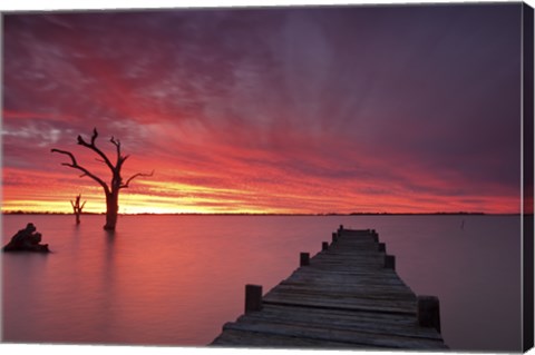 Framed Lake Charm 4 Print