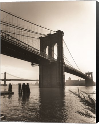 Framed Brooklyn Bridge II Print