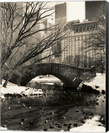 Framed Gapstow Bridge NYC Print