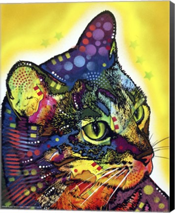 Framed Confident Cat Print