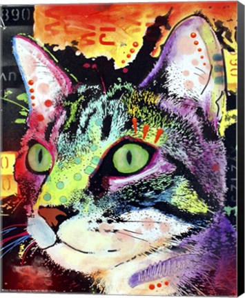 Framed Curiosity Cat Print