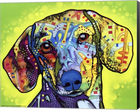 Framed Dachshund Print