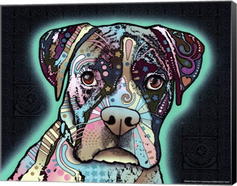 Framed Love Thy Boxer Print