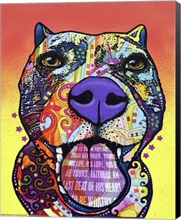 Framed Bark Don&#39;t Bite Print