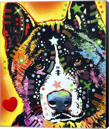 Framed Akita 1 Print