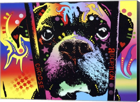 Framed Choose Adoption Boxer Print