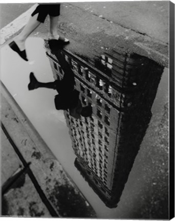 Framed Street Reflections Print
