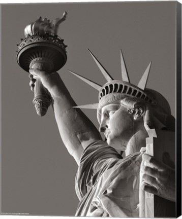 Framed Liberty with Torch Print